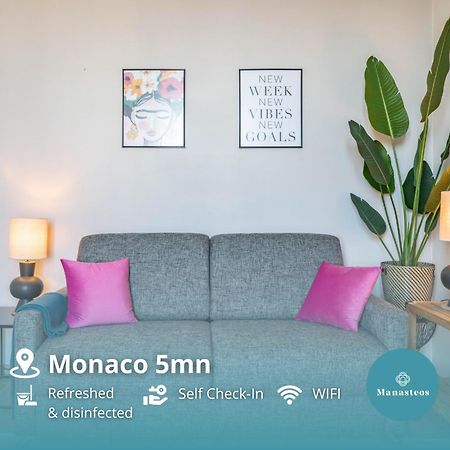 Ferienwohnung Frontiere De Monaco - Balconnet Vue Mer - Ba Beausoleil Exterior foto