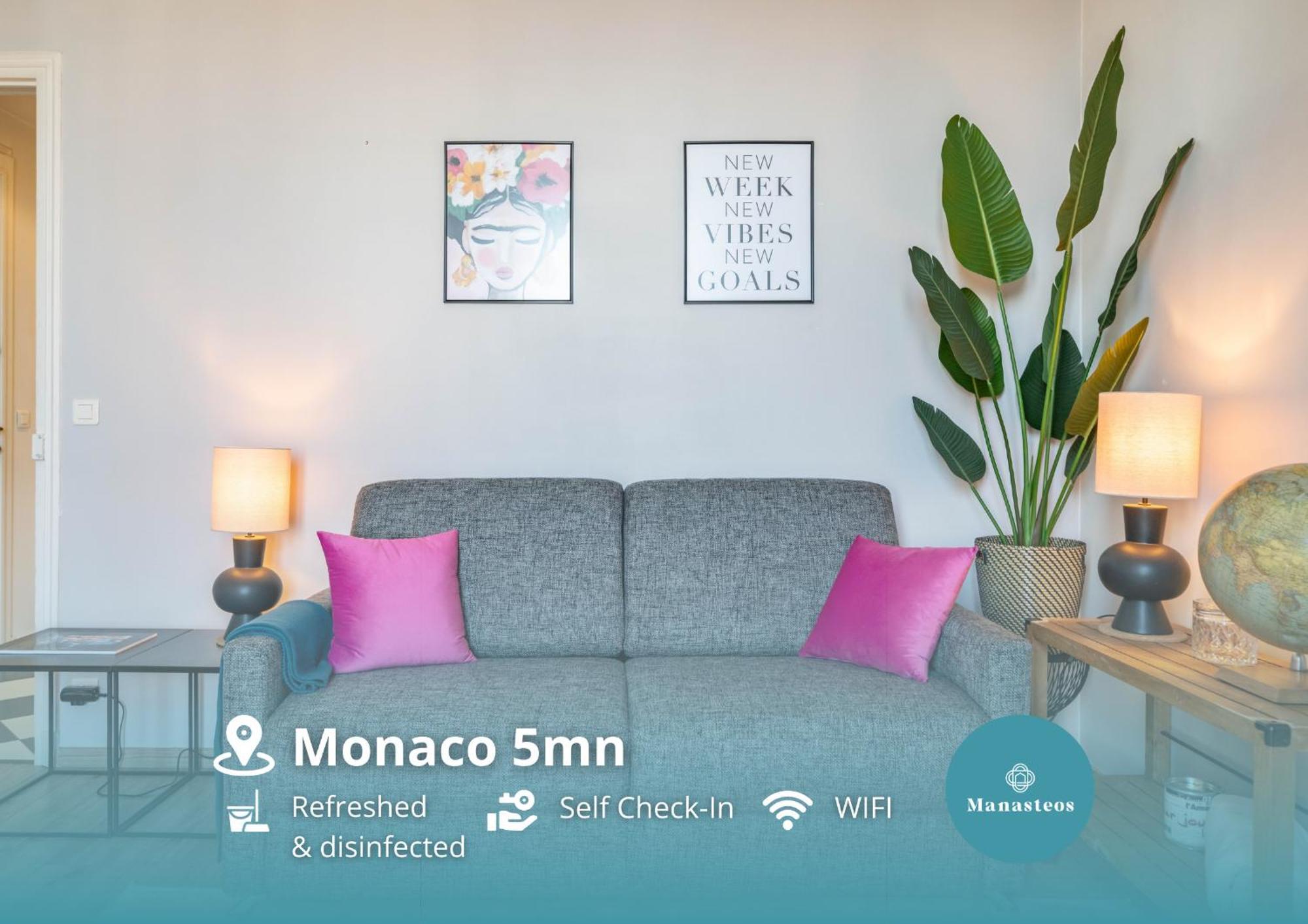 Ferienwohnung Frontiere De Monaco - Balconnet Vue Mer - Ba Beausoleil Exterior foto